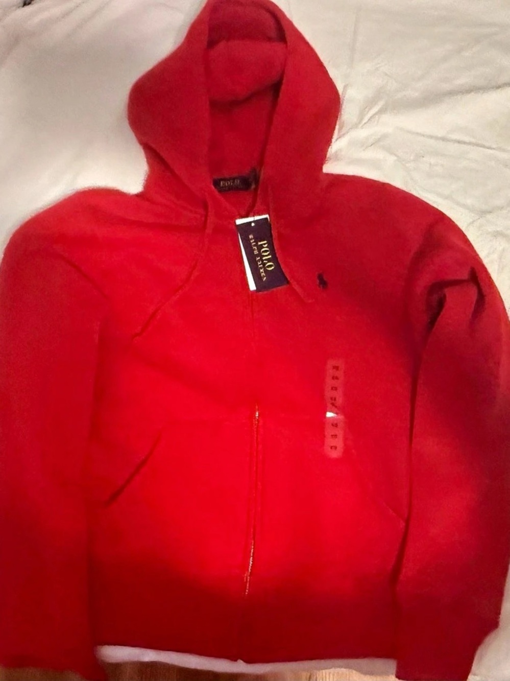 Polo Ralph Lauren Classic Full-Zip Fleece Hoodie Red XS